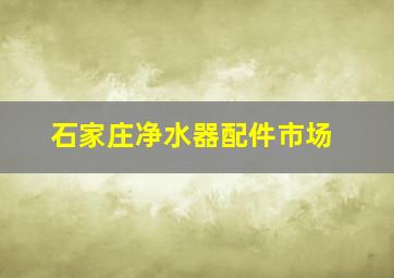 石家庄净水器配件市场