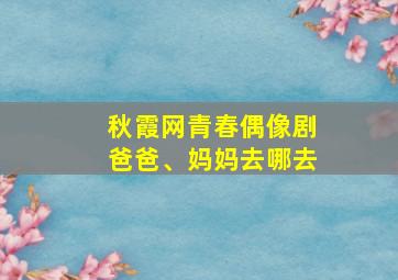 秋霞网青春偶像剧爸爸、妈妈去哪去