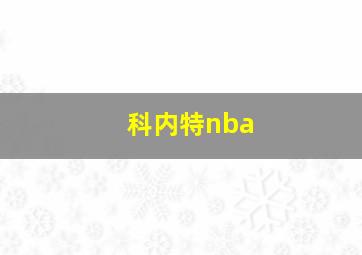 科内特nba