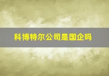 科博特尔公司是国企吗