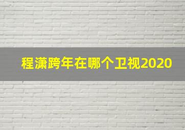 程潇跨年在哪个卫视2020