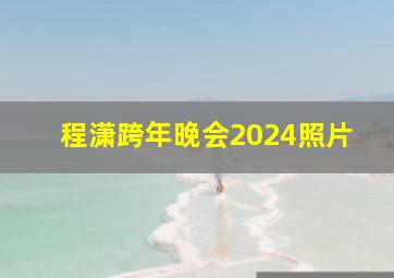 程潇跨年晚会2024照片