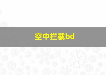 空中拦截bd