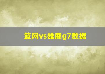 篮网vs雄鹿g7数据