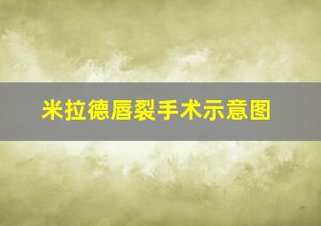 米拉德唇裂手术示意图