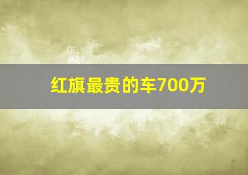 红旗最贵的车700万