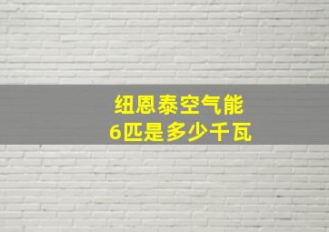 纽恩泰空气能6匹是多少千瓦