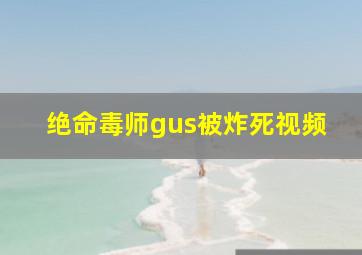 绝命毒师gus被炸死视频