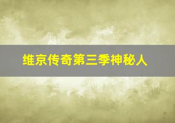 维京传奇第三季神秘人