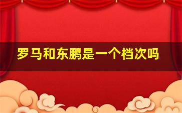 罗马和东鹏是一个档次吗