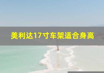 美利达17寸车架适合身高