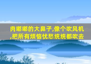 肉嘟嘟的大鼻子,像个吹风机,把所有烦恼忧愁统统都吹去