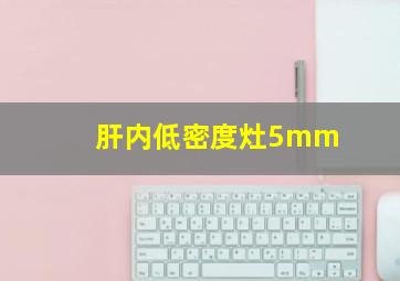 肝内低密度灶5mm