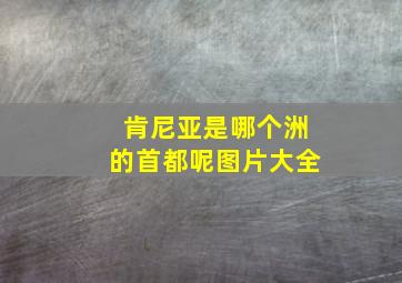 肯尼亚是哪个洲的首都呢图片大全