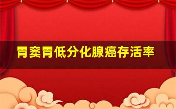 胃窦胃低分化腺癌存活率