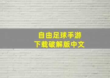 自由足球手游下载破解版中文