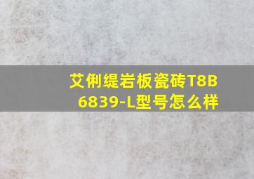 艾俐缇岩板瓷砖T8B6839-L型号怎么样