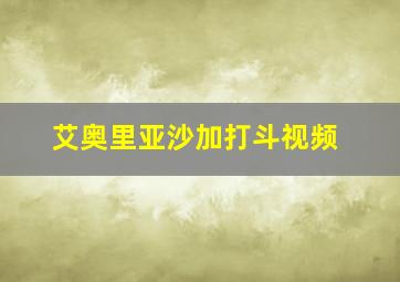 艾奥里亚沙加打斗视频