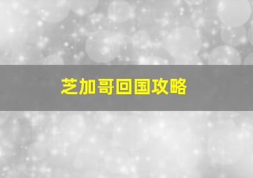 芝加哥回国攻略