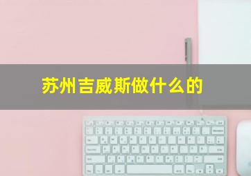 苏州吉威斯做什么的