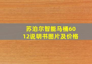 苏泊尔智能马桶6012说明书图片及价格