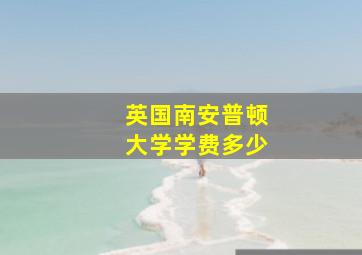 英国南安普顿大学学费多少