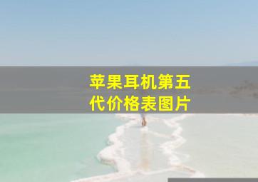 苹果耳机第五代价格表图片