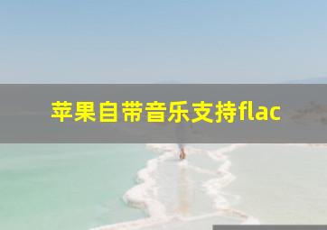 苹果自带音乐支持flac