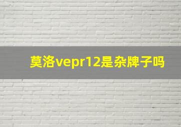 莫洛vepr12是杂牌子吗