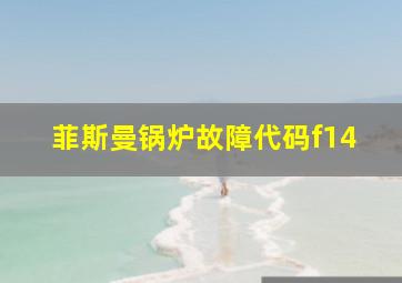 菲斯曼锅炉故障代码f14