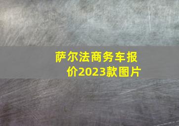 萨尔法商务车报价2023款图片