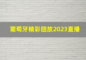 葡萄牙精彩回放2023直播