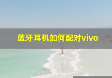 蓝牙耳机如何配对vivo