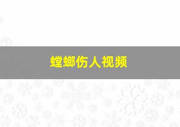 螳螂伤人视频