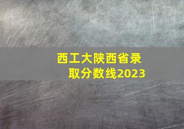 西工大陕西省录取分数线2023