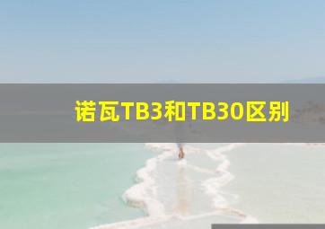 诺瓦TB3和TB30区别