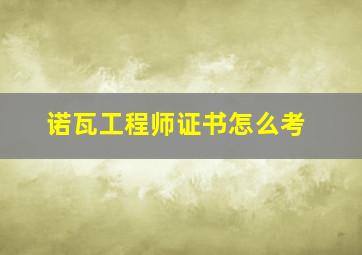 诺瓦工程师证书怎么考