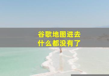 谷歌地图进去什么都没有了