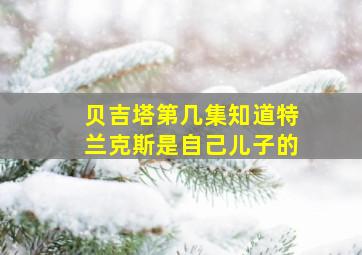 贝吉塔第几集知道特兰克斯是自己儿子的