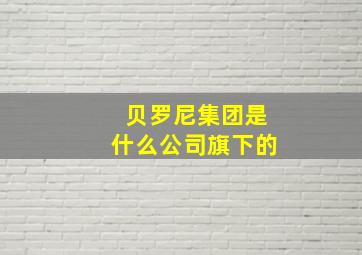 贝罗尼集团是什么公司旗下的