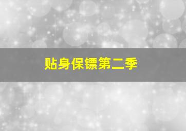 贴身保镖第二季