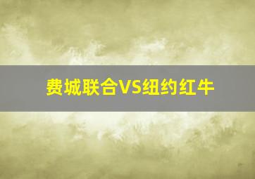 费城联合VS纽约红牛