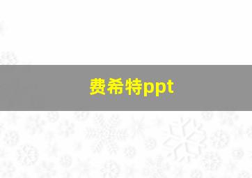 费希特ppt