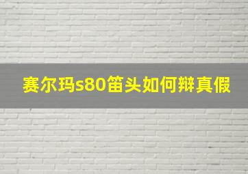 赛尔玛s80笛头如何辩真假