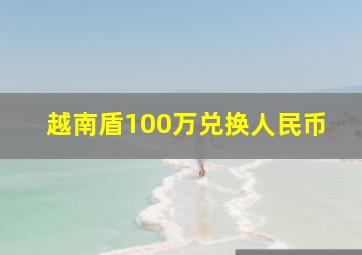 越南盾100万兑换人民币