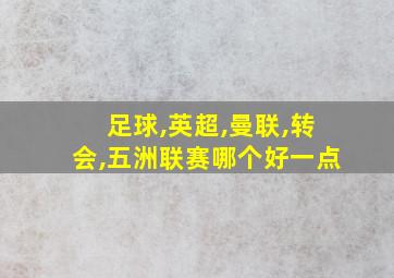 足球,英超,曼联,转会,五洲联赛哪个好一点