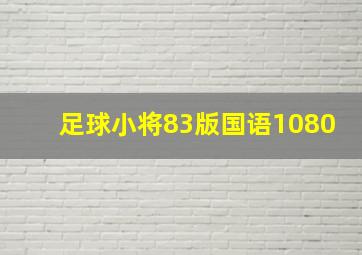 足球小将83版国语1080