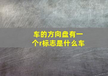 车的方向盘有一个r标志是什么车