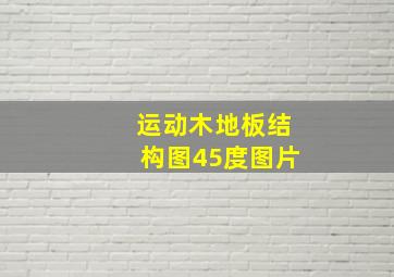 运动木地板结构图45度图片