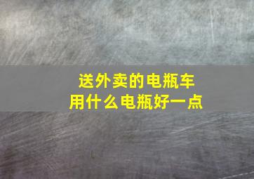 送外卖的电瓶车用什么电瓶好一点